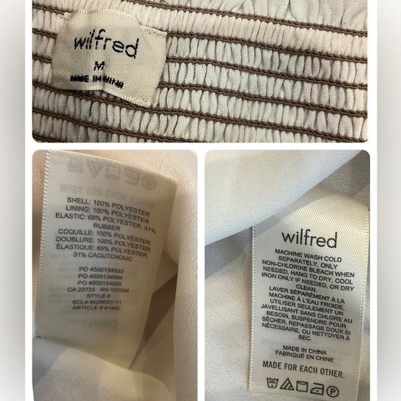 Aritzia Wilfred Tempest Tier Mini Dress Size Medium - Picture 16 of 16